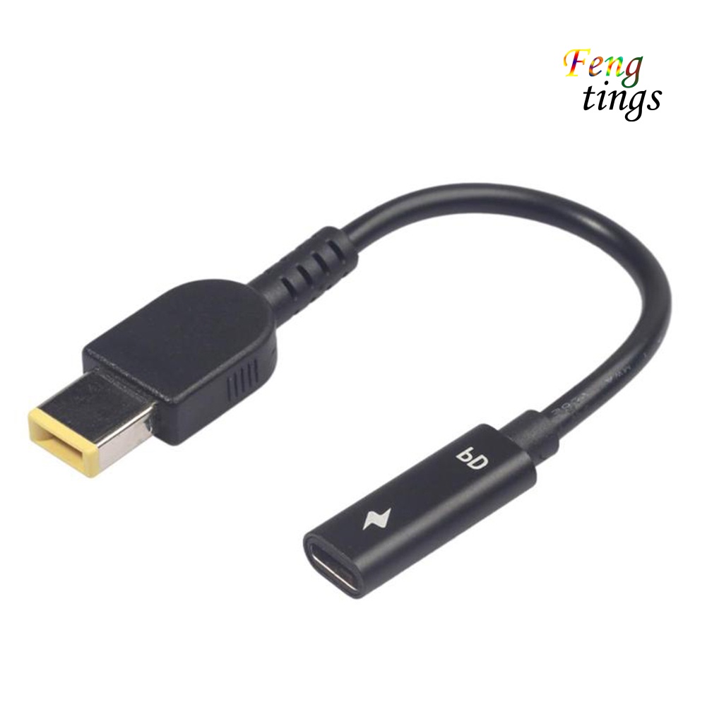 Dây Cáp Sạc Chuyển Đổi Nguồn Điện Type-C Cái Sang DC Đực PD Dành Cho Lenovo Thinkpad