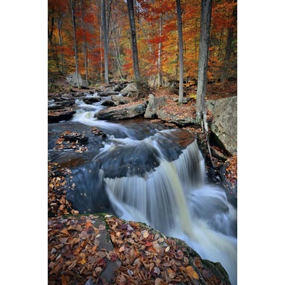 Tranh dán tường phong cảnh thác nước chảy khiến người xem phải trầm trồ thán phục về khung cảnh thiên nhiên tuyệt đẹp