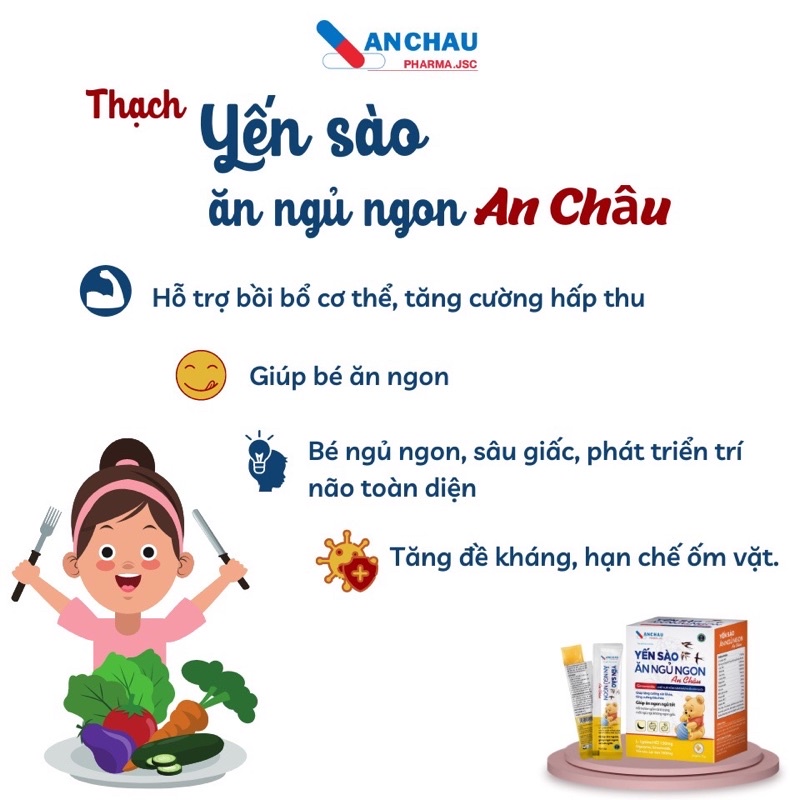 Yến sào thạch ăn ngon ngủ cho bé