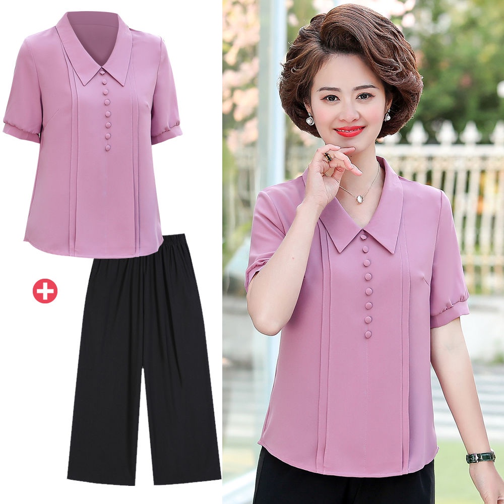 Áo voan, đầm mẹ bầu mùa hè, bà ba, quần, đồ bộ hai dây, ba trung niên, phông size lớn, hè