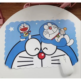 🌈Có sẵn🌈 Tấm lót chuột lót bàn phím nhựa hình đoremon 43 x 28.5cm