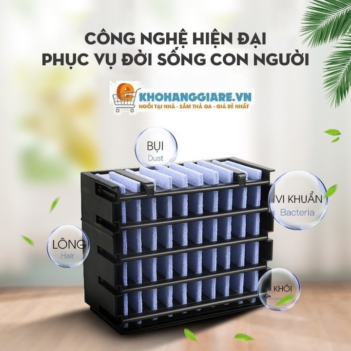 Quạt Điều Hòa Mini - Quạt mini - Máy điều hòa mini dùng hơi nước đá làm mát và sạch không khí tốt cho sức khỏe