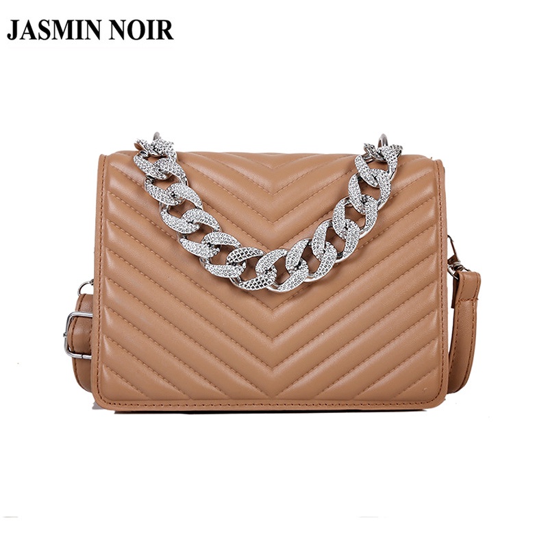 Túi Đeo JASMIN NOIR Chéo Họa Tiết Sọc Thời Trang Cho Nữ