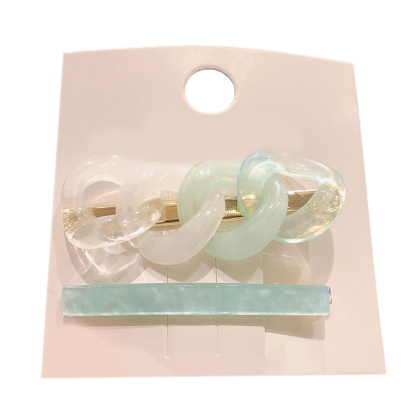 Kẹp Tóc Nhựa Resin Kết Hợp Trang Sức Cho Nữ