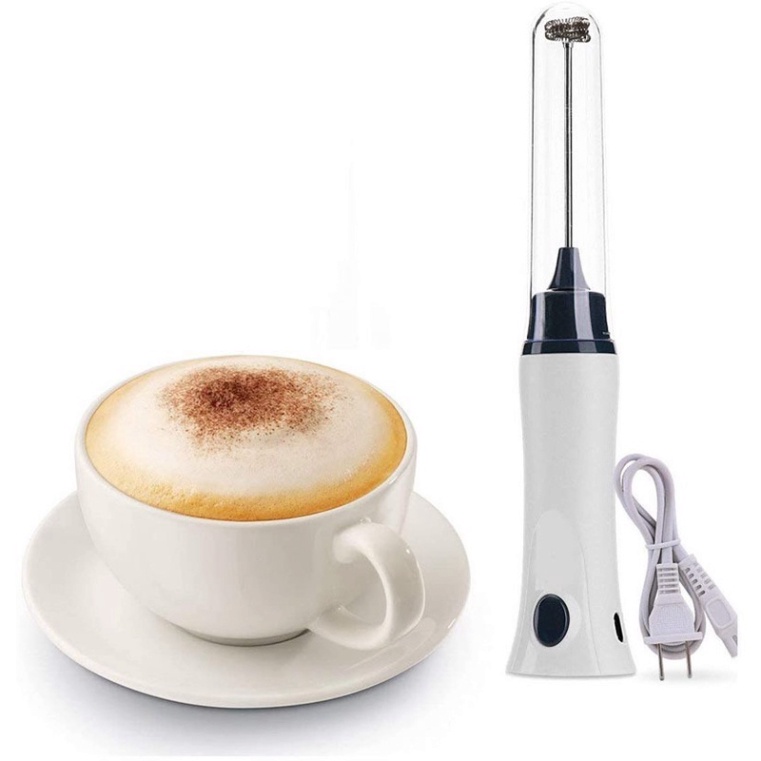 Máy tạo bọt cafe, máy đánh bọt cà phê, trứng cầm tay hàng cao cấp sạc điện 220v - Cầm tay tiện lợi - Thiết bị pha chế