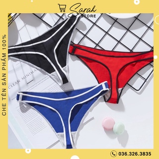 Quần lọt khe nữ ❤️freeship❤️ quần lót lọt khe sexy cotton lọt khe phối viền cá tính gợi cảm 232
