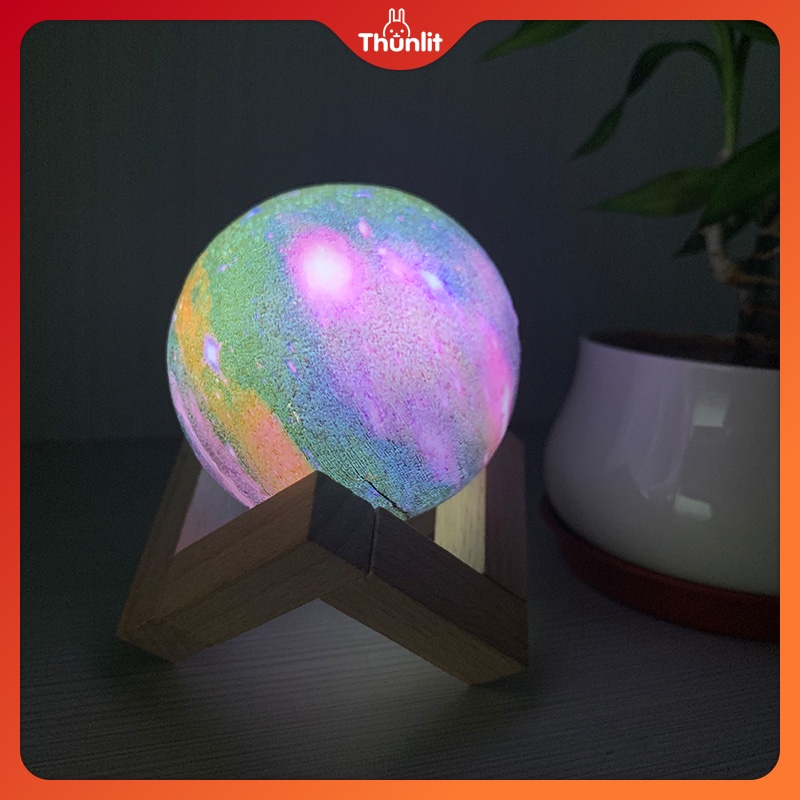 Đèn ngủ Thunlit họa tiết bầu trời sao sử dụng pin thiết kế lãng mạn