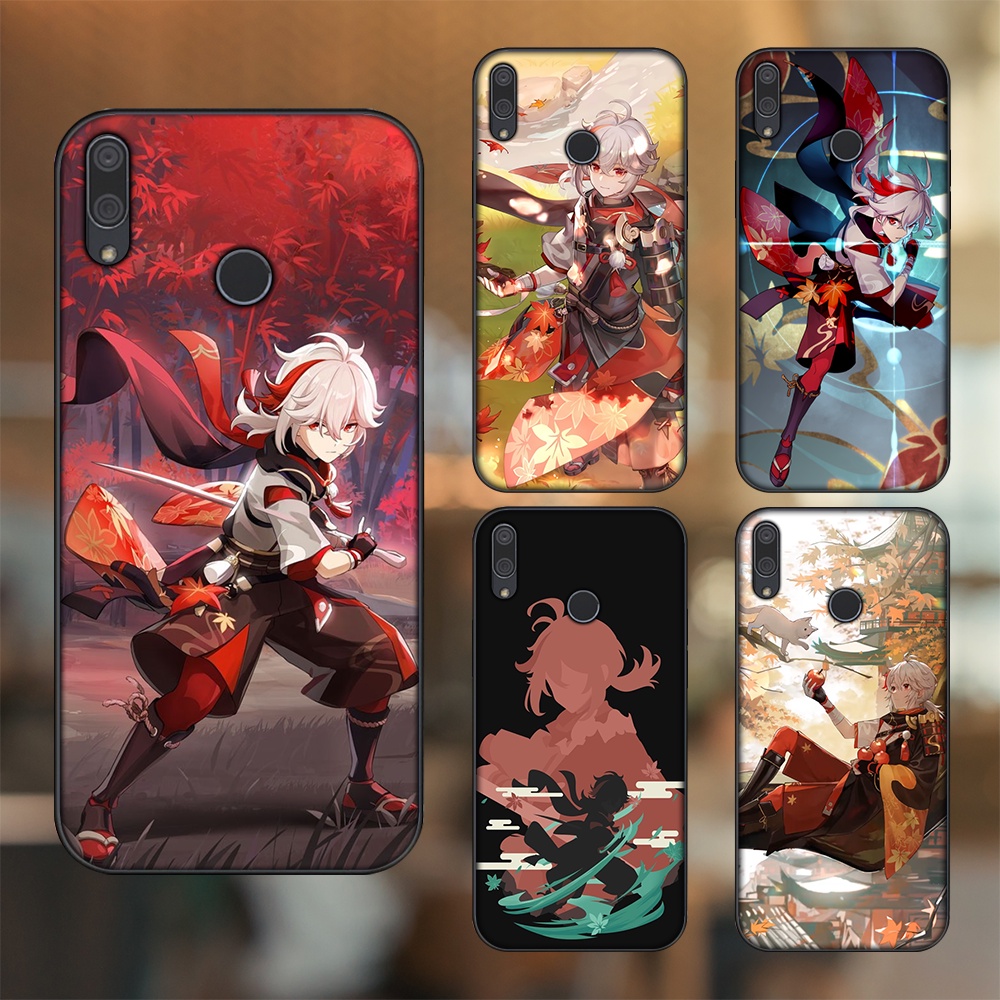 Ốp lưng Huawei Y9 2019 viền đen in hình Kazuha Genshin Impact