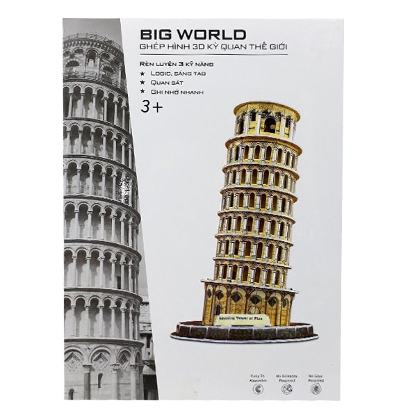 Big World Xếp hình 3D kỳ quan thế giới_Tháp nghiêng Pisa