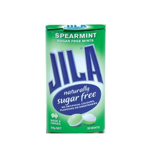 Kẹo Ngậm Không Đường Hương Bạc Hà Spearmint hiệu Jila 34g