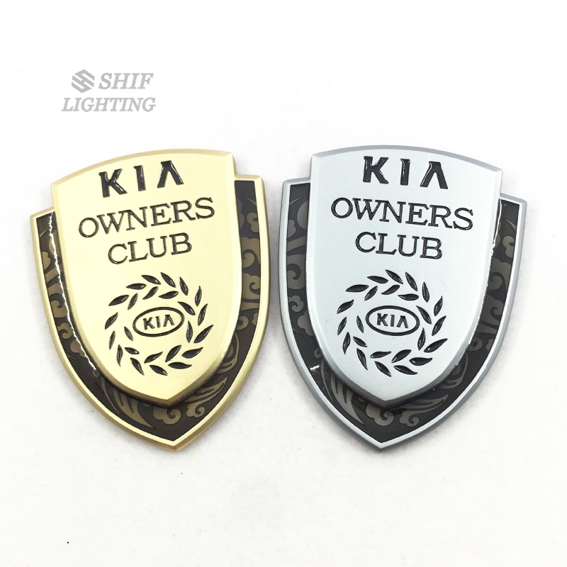 Logo KIA OWNERS CLUB dán dùng để trang trí xe hơi tiện dụng