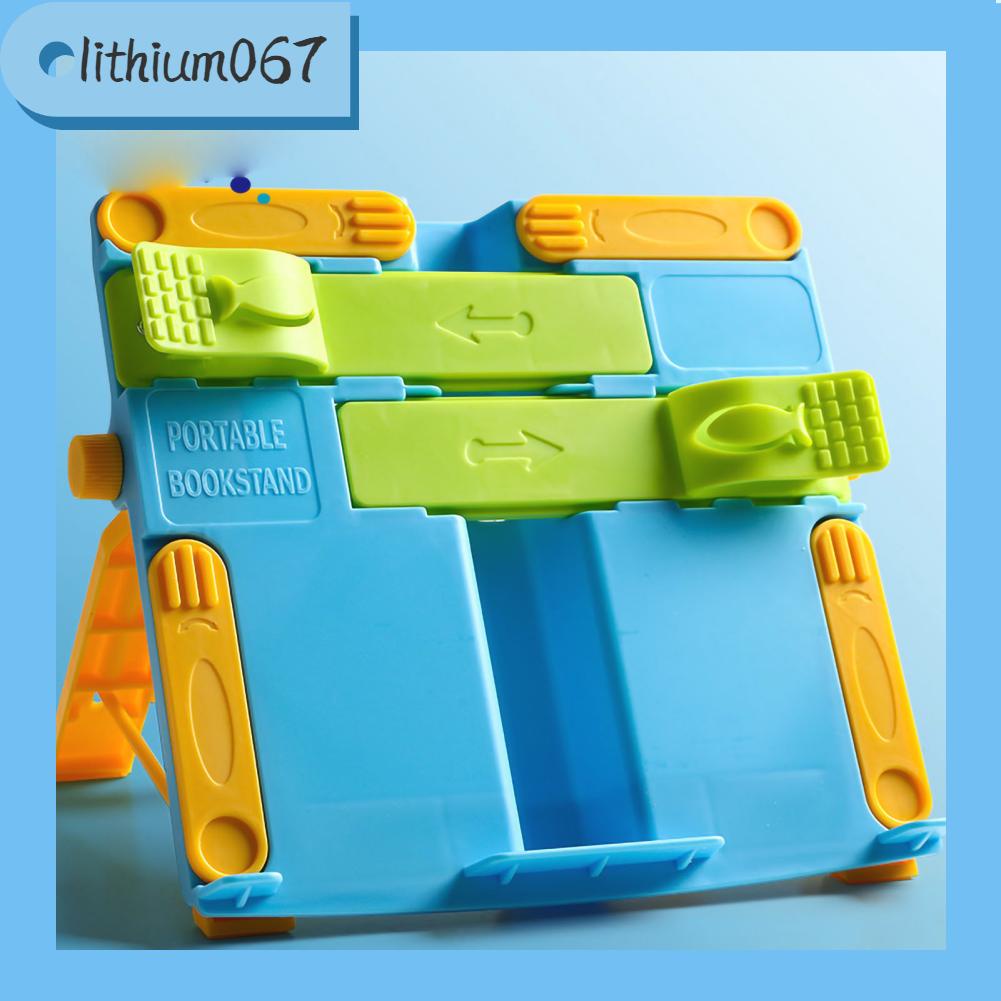 Lithium067 Giá đọc sách Di động Phim hoạt hình dễ thương Gấu Trẻ em Sinh viên Kính thiên văn có thể điều chỉnh