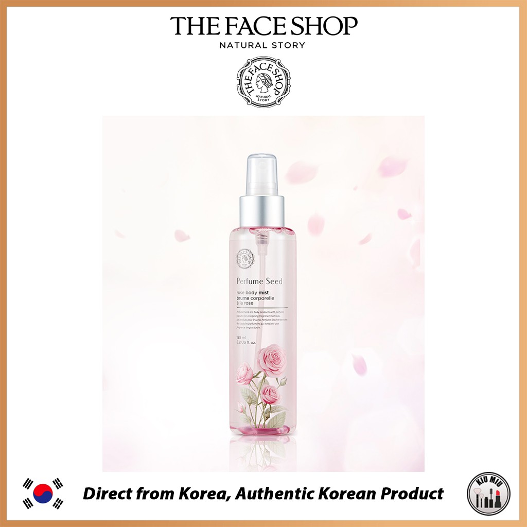 THE FACE SHOP PERFUME SEED ROSE BODY MIST 155ml *ORIGINAL KOREA*