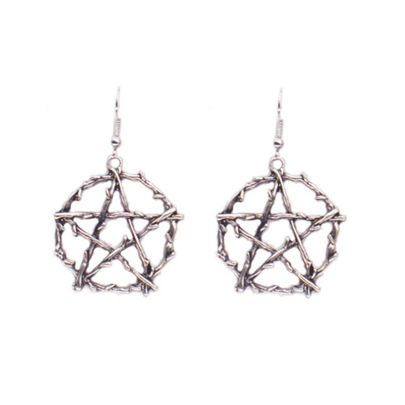 Bông Tai Bùa Hộ Mệnh Hình Ngôi Sao Năm Cánh Bảo Vệ Cho Nữ