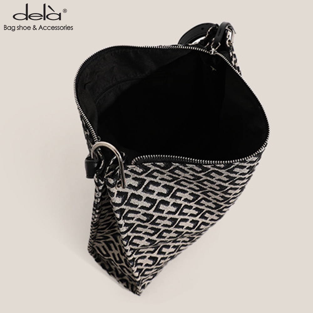 Dela Túi Tote Vải Canvas Nhẹ Cỡ Lớn In Họa Tiết Tranh Sơn Dầu Thời Trang Cho Nữ