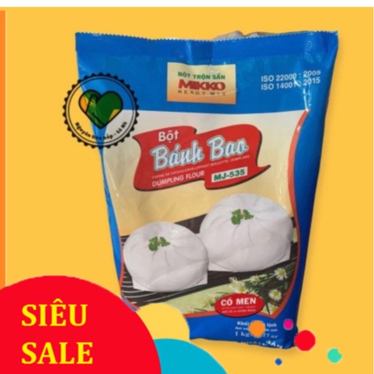 Bột Bánh bao mikko 1kg - bột bánh bao có men