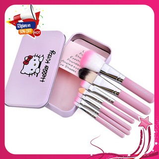 Bộ cọ trang điểm Hello Kitty 7 món