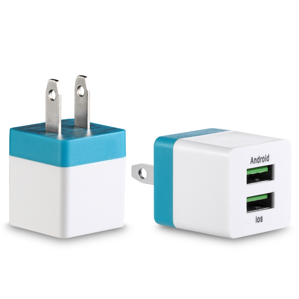 Củ sạc nhanh thông minh 2 cổng usb thích hợp cho iphone & android