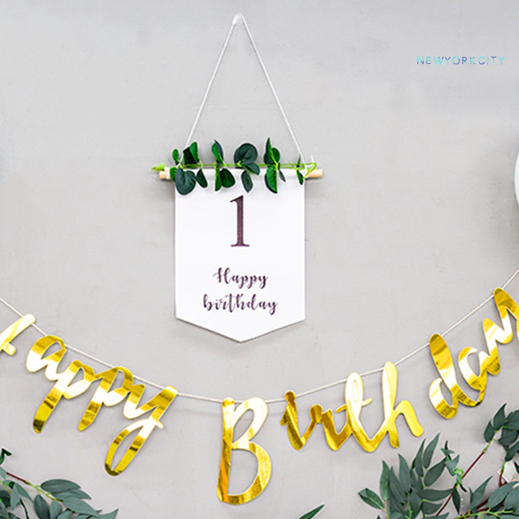 Bộ Cờ Treo Trang Trí Tiệc Sinh Nhật In Chữ Happy Birthday Dễ Thương