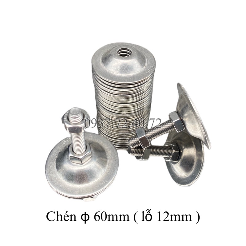 Mua Chén Chân Đế Inox 304 - Đường Kính 60 - 70 - 90mm ( Lỗ 12mm) giá rẻ ...