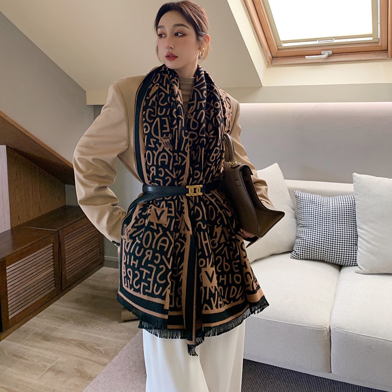 Khăn choàng cổ thu đông len dạ cashmere dày ấm áp size 65*190cm - Mã CM011 The Collar Box