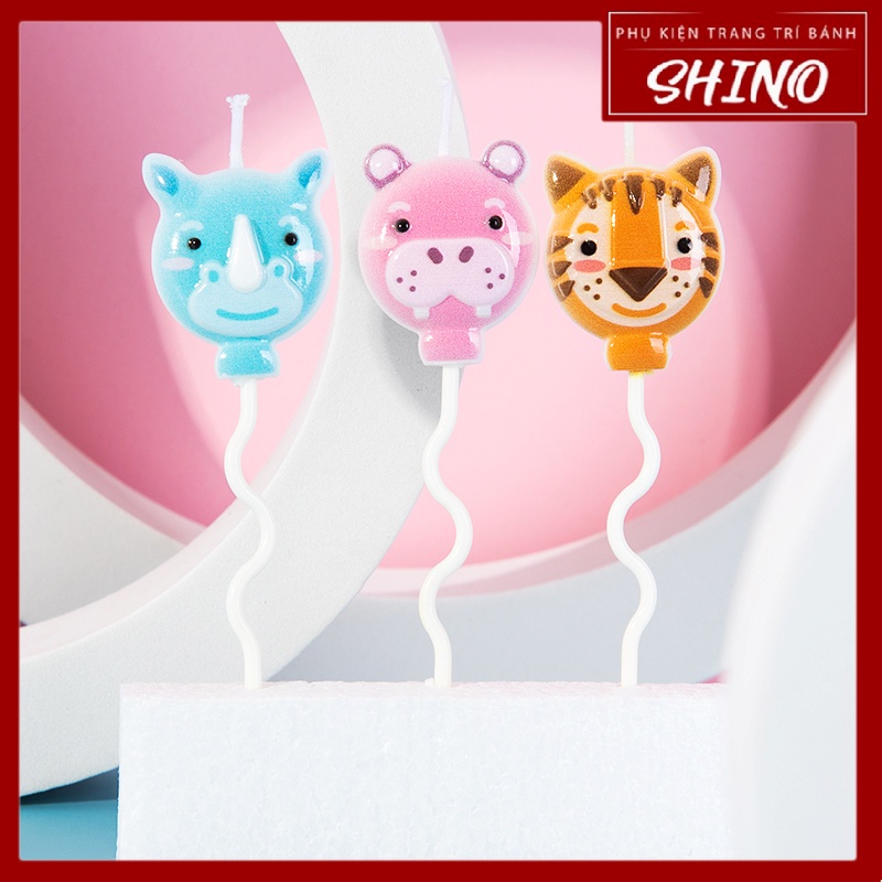 Nến Sinh Nhật Hình Thú Ngộ Nghĩnh Trang Trí Bánh kem