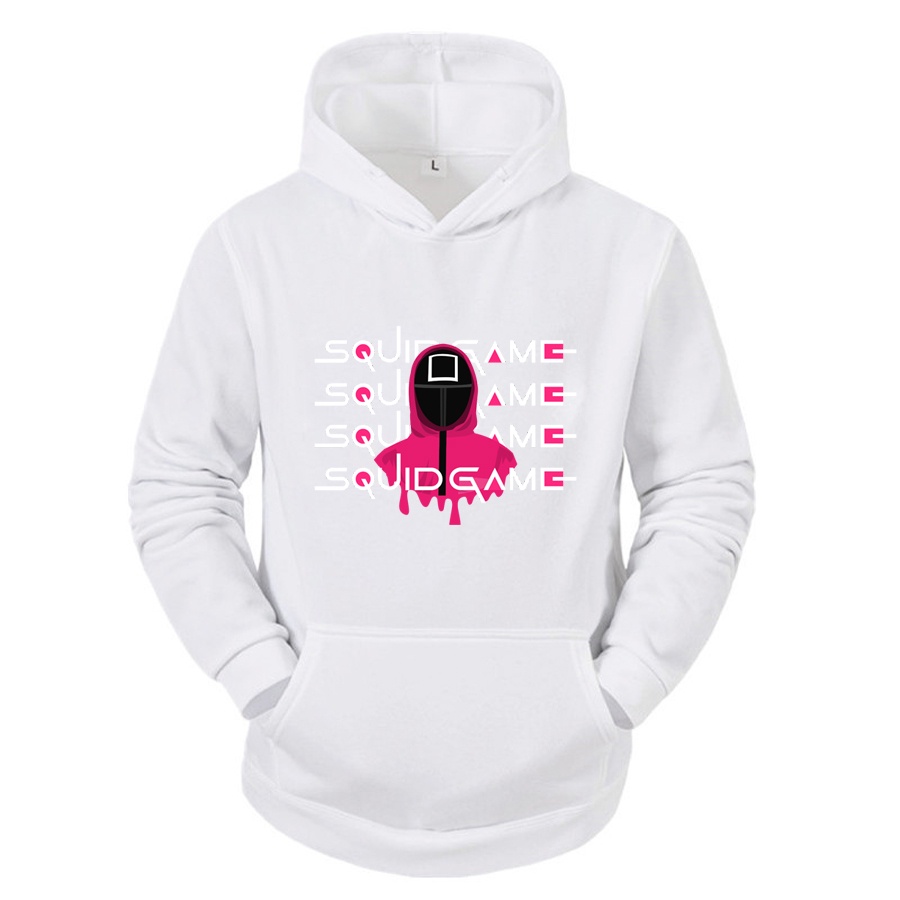 Áo hoodie Trắng Squid game nhiều mẫu, Vải Nỉ Ngoại Dầy Dặn, Anam Store