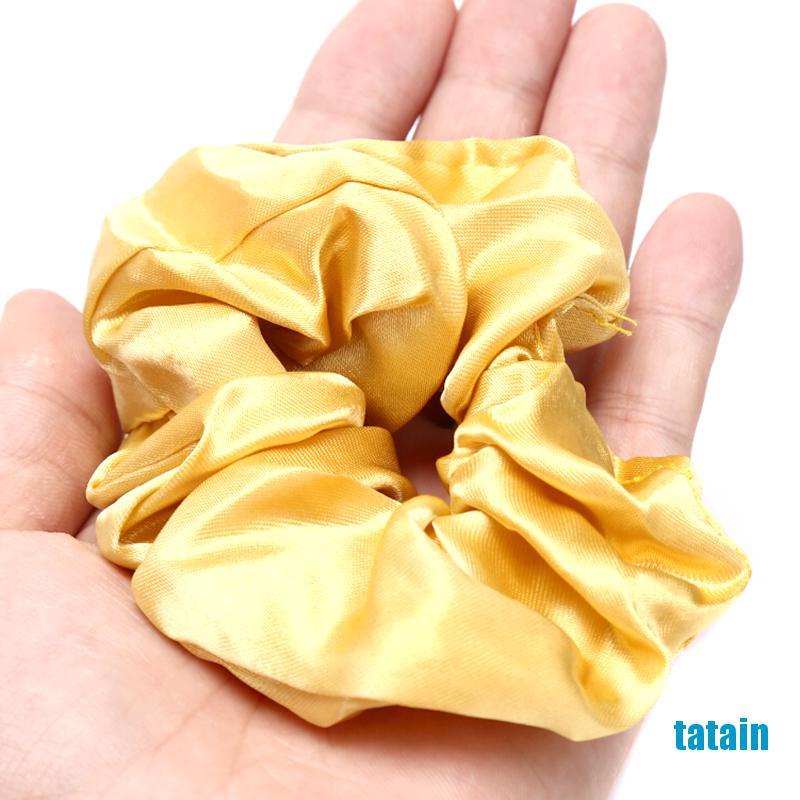 [TA] 40 Pcs Hair Silk Scrunchies Satin Elastic Hair Bands Hair Ties Ropes Hair Bands  WK