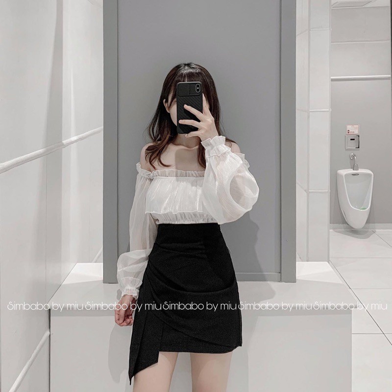 Áo tơ bồng - Chân váy vạt bèo Simbabo