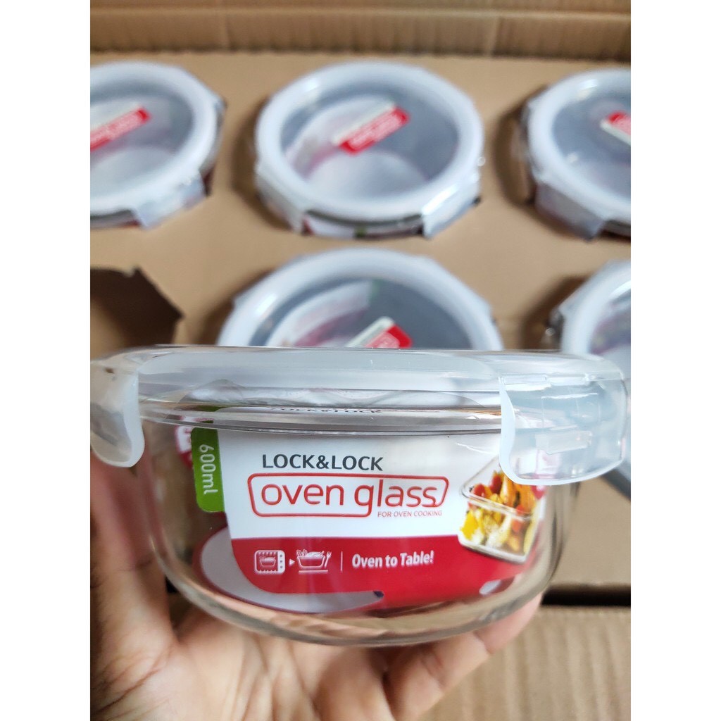 Hộp thuỷ tinh tròn Lock&Lock 600ml LLG827PG