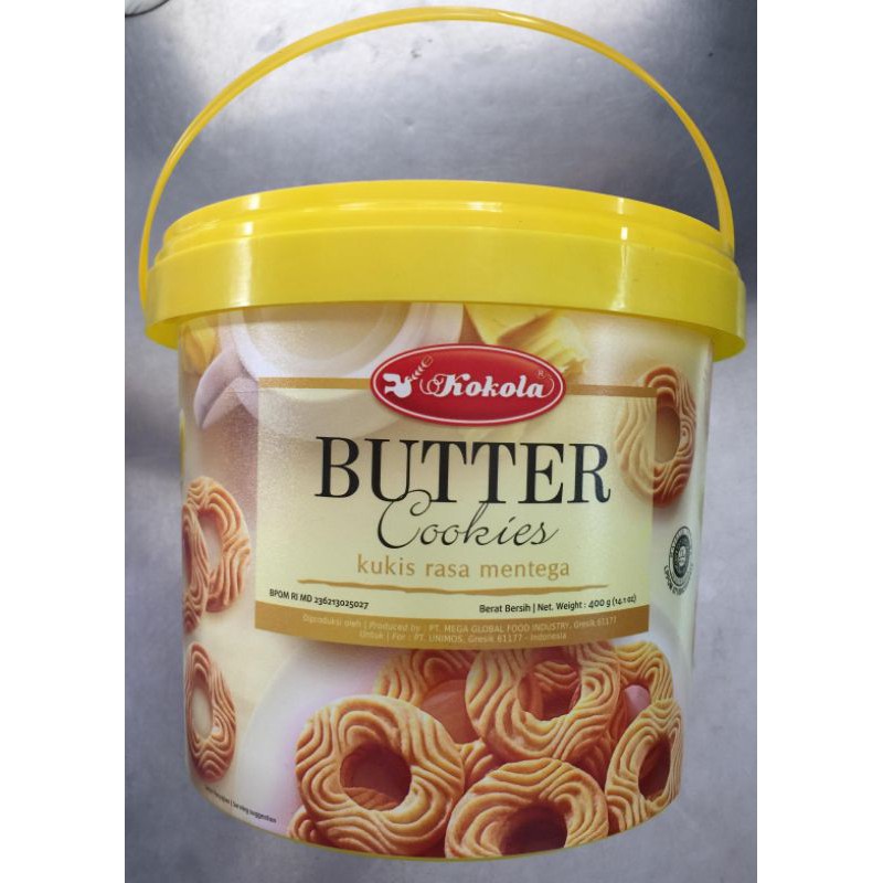 bánh quy mặn vị bơ kokola butter cookies hộp to 400g