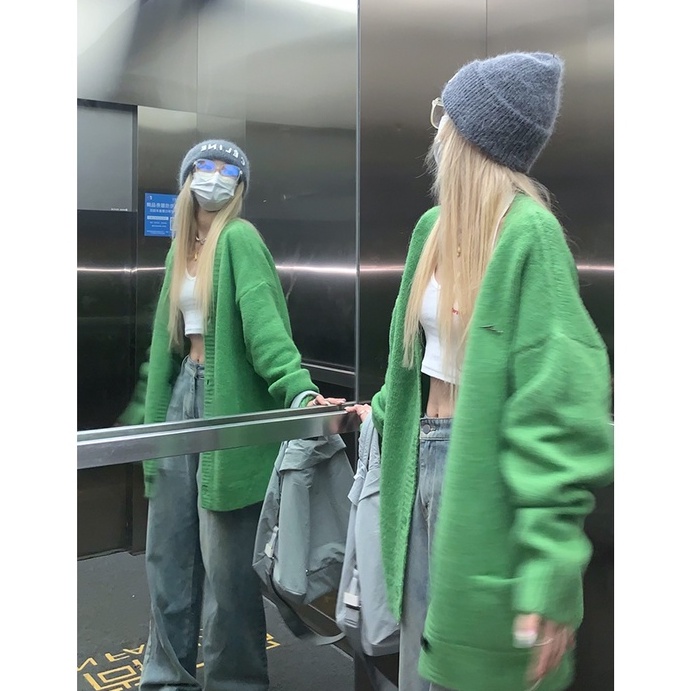Áo Khoác cardigan Dệt Kim Phong Cách Mỹ Cho Cặp Đôi