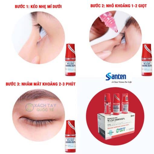 Nước nhỏ mắt Sancoba 0.02% 5ml Nhật Bản - Hỗ trợ người cận thị - Điều tiết chứng mỏi mắt, rối loạn điều tiết