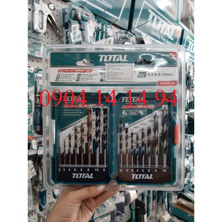 Bộ 16 mũi khoan sắt, bê tông và gỗ total tacsd6165