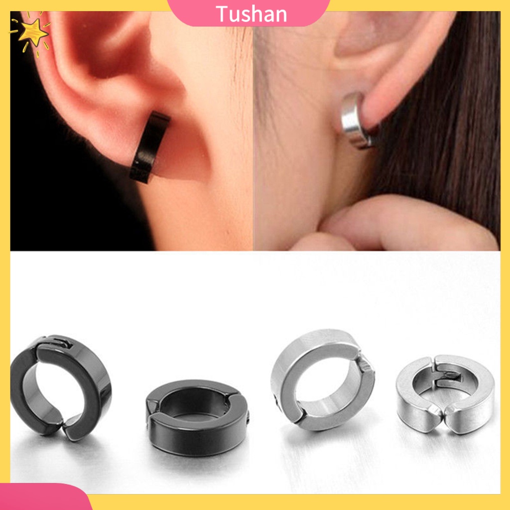 Khuyên tai nam chất liệu thép không gỉ thời trang sang trọng