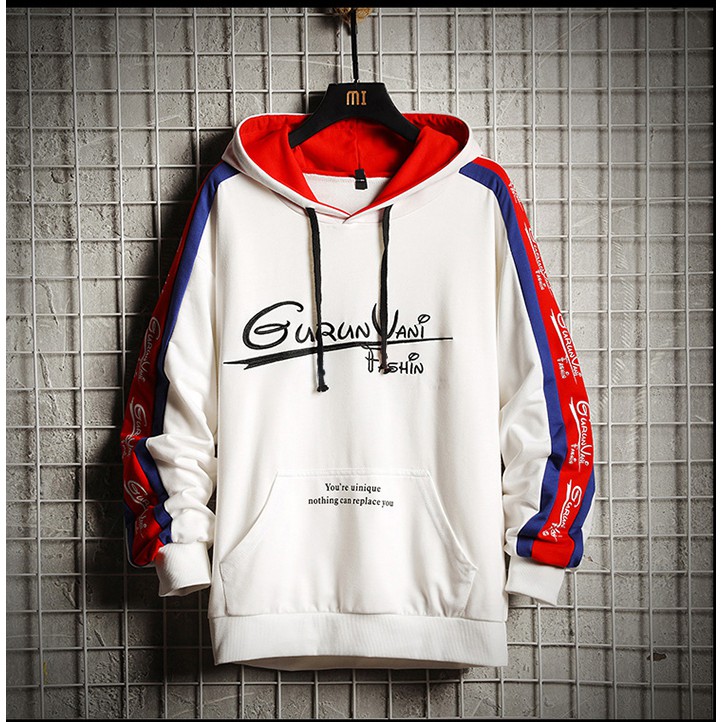 Áo  hoodie phối chữ ngực  thời trang thu đông hot | BigBuy360 - bigbuy360.vn