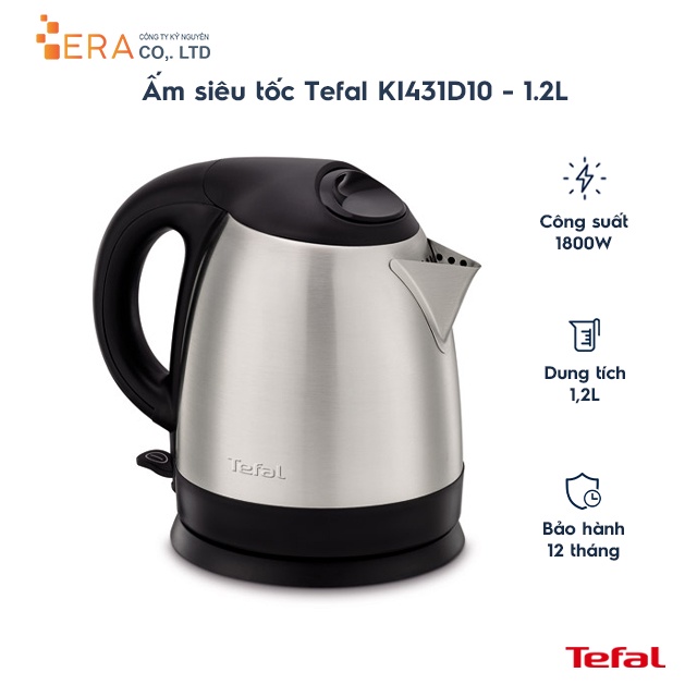 Ấm siêu tốc Tefal KI431D10 - 1.2L