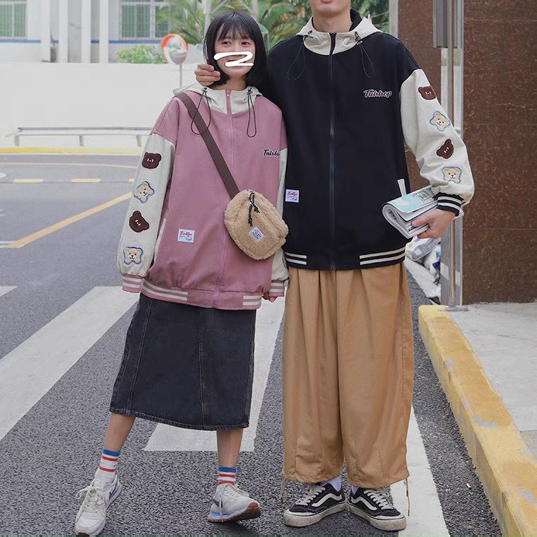 [Có ảnh thật] Áo khoác bomber chất dù viền gấu | BigBuy360 - bigbuy360.vn