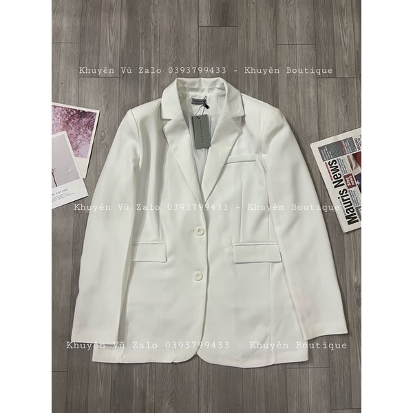 Áo Blazer MPB Form Rộng Qua Mông, 3 Màu Đen Và Trắng, Xanh (Ảnh Thật) | BigBuy360 - bigbuy360.vn