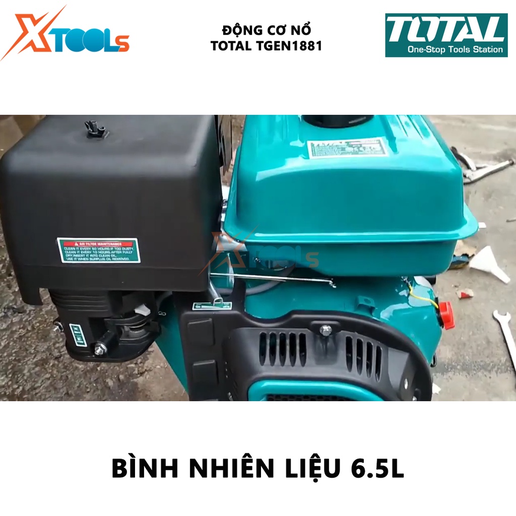 Động cơ nổ xăng TOTAL TGEN1881 | Động cơ nổ, Loại động cơ: 4 thì, OHV. Đầu ra tối đa: 13HP - [CHÍNH HÃNG] [XTOOLS]
