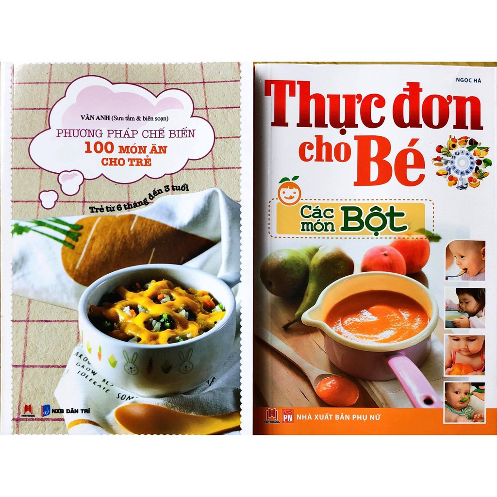 Sách - Combo 2 Cuốn Thực Đơn Theo Phương Pháp Ăn Dặm Truyền Thống Gigabook