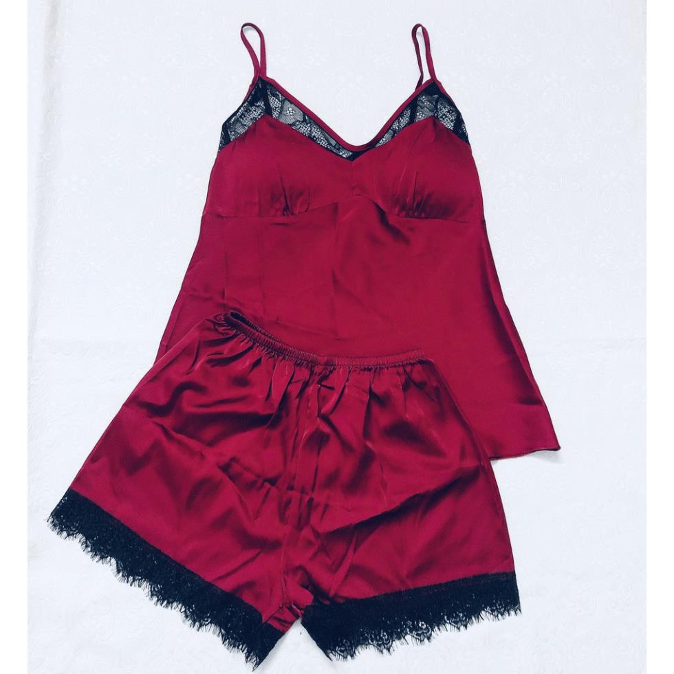 Bộ ngủ đùi phối ren