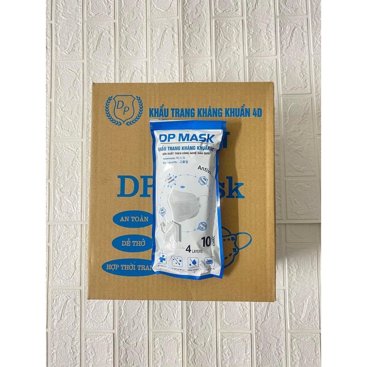 THÙNG 300 CHIẾC KHẨU TRANG KHÁNG KHUẨN 4D MASK KF94 QUAI ĐEO CO DÃN MỀM MẠI