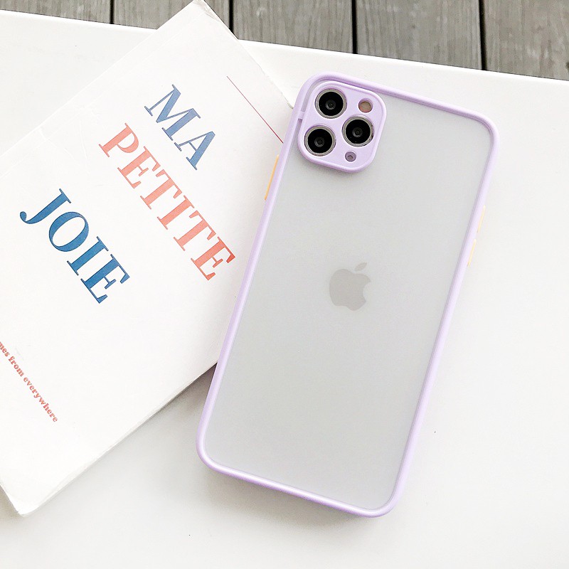 Ốp lưng iphone Nhám Mờ Viền Màu 6/6plus/6s/6splus/7/7plus/8/8plus/x/xr/xs/11/12/13/pro/max/plus/promax | BigBuy360 - bigbuy360.vn