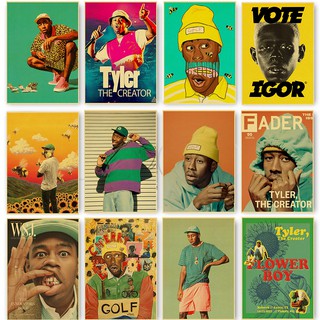 Áp phích dán tường trang trí phong cách hip hop hình Tyler the Creator