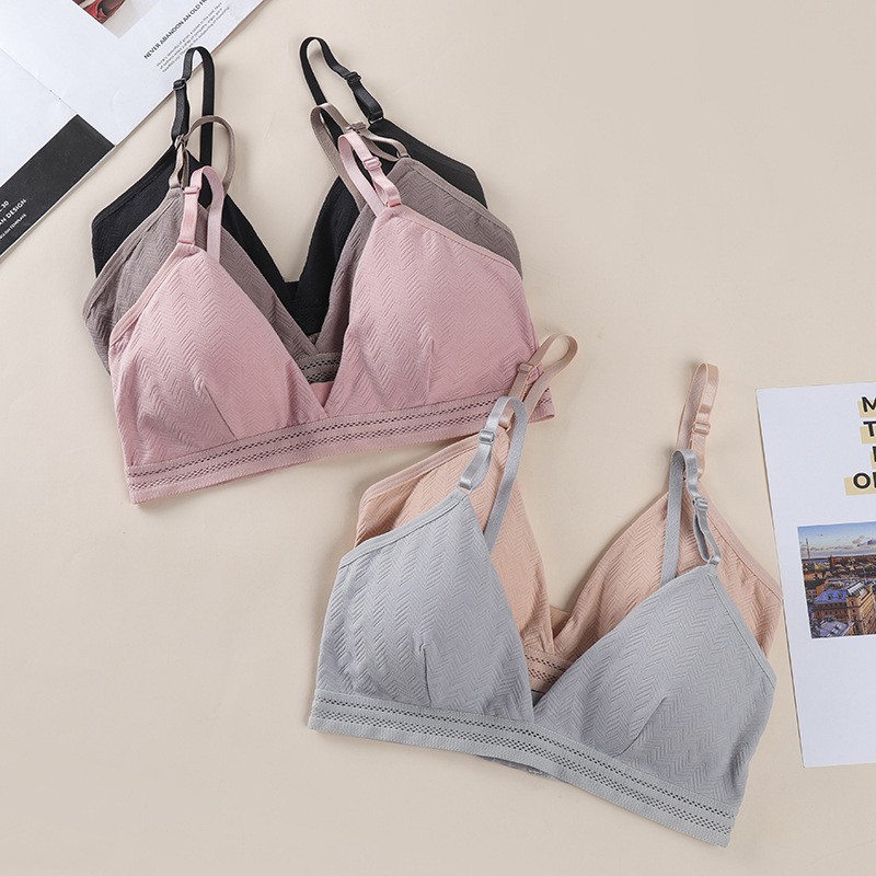 Áo ngực nữ mút mỏng áo Bra nữ cổ V thiết kế khoét sâu kiểu Bikini gợi cảm | BigBuy360 - bigbuy360.vn