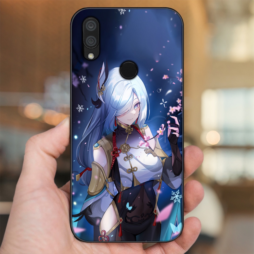 Ốp lưng Xiaomi Redmi 7 viền đen in hình Shenhe Genshin Impact