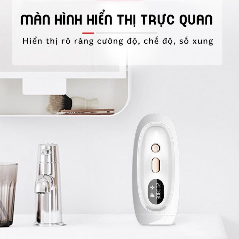 Máy triệt lông vĩnh viễn cầm tay bằng công nghệ IPL 🎁 Tặng mắt kính & dao cạo