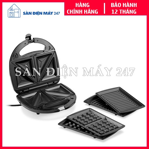 Máy nướng bánh mì sandwich Tiross TS513 - Máy làm bánh waffle - Chính hãng - Bảo hành 12 tháng