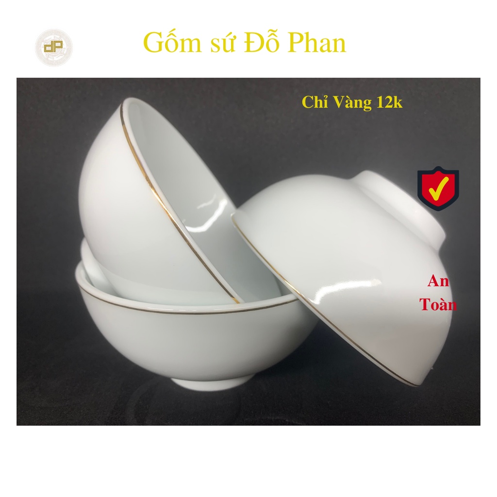 Bát ăn cơm Lohaco Chỉ Vàng Đẹp, Rẻ, Hình ảnh thật 100%